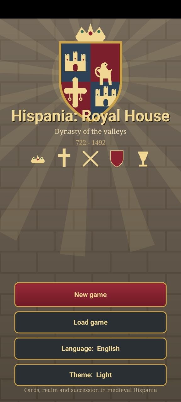 Mobile title screen
